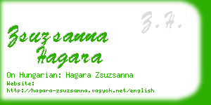 zsuzsanna hagara business card